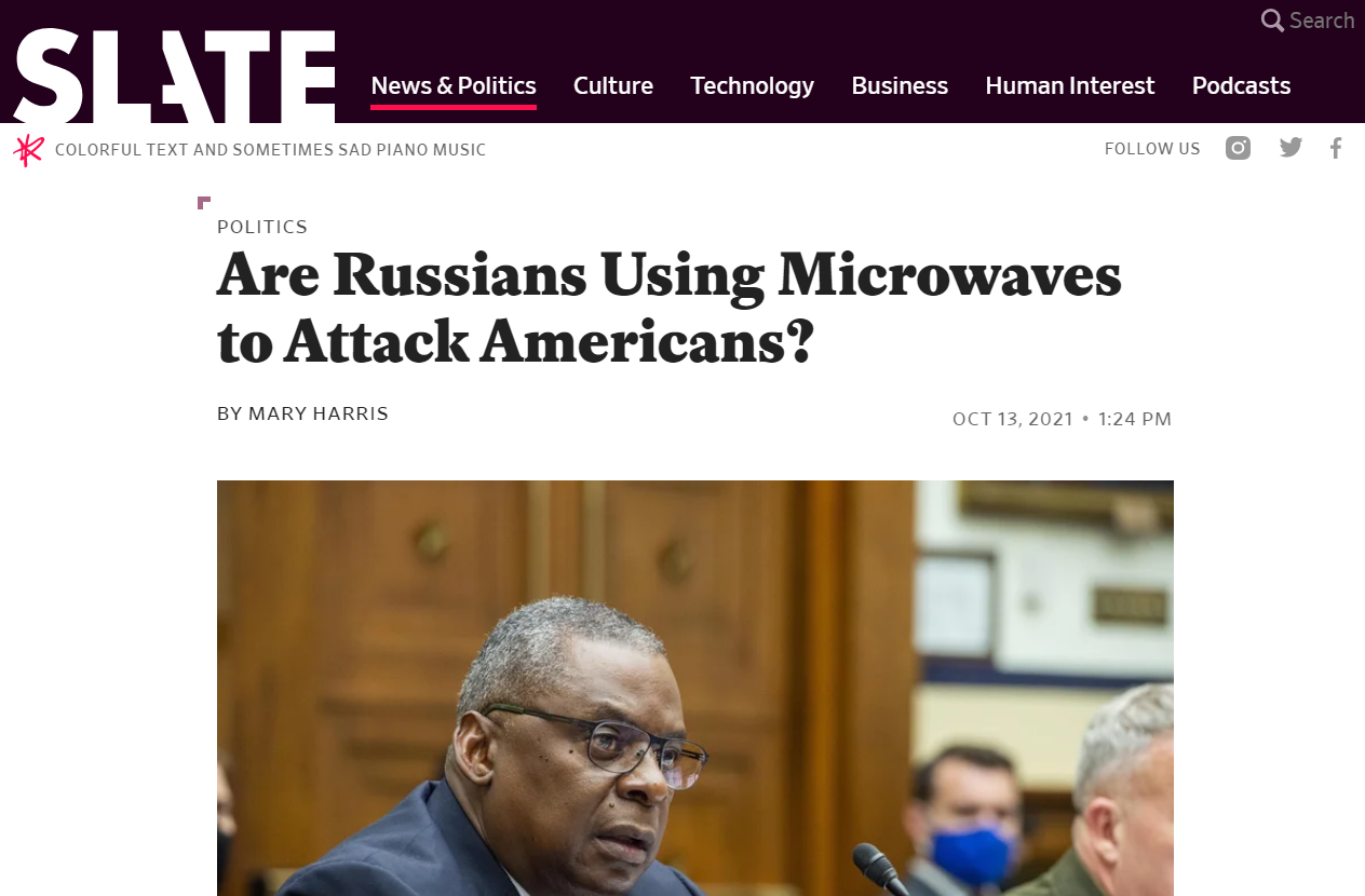 Havana Syndrome Slate Russians microwaves