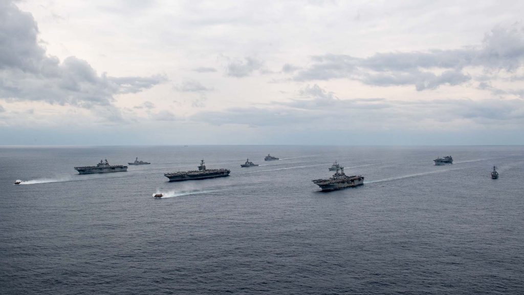 Japan US military exercise Philippine Sea