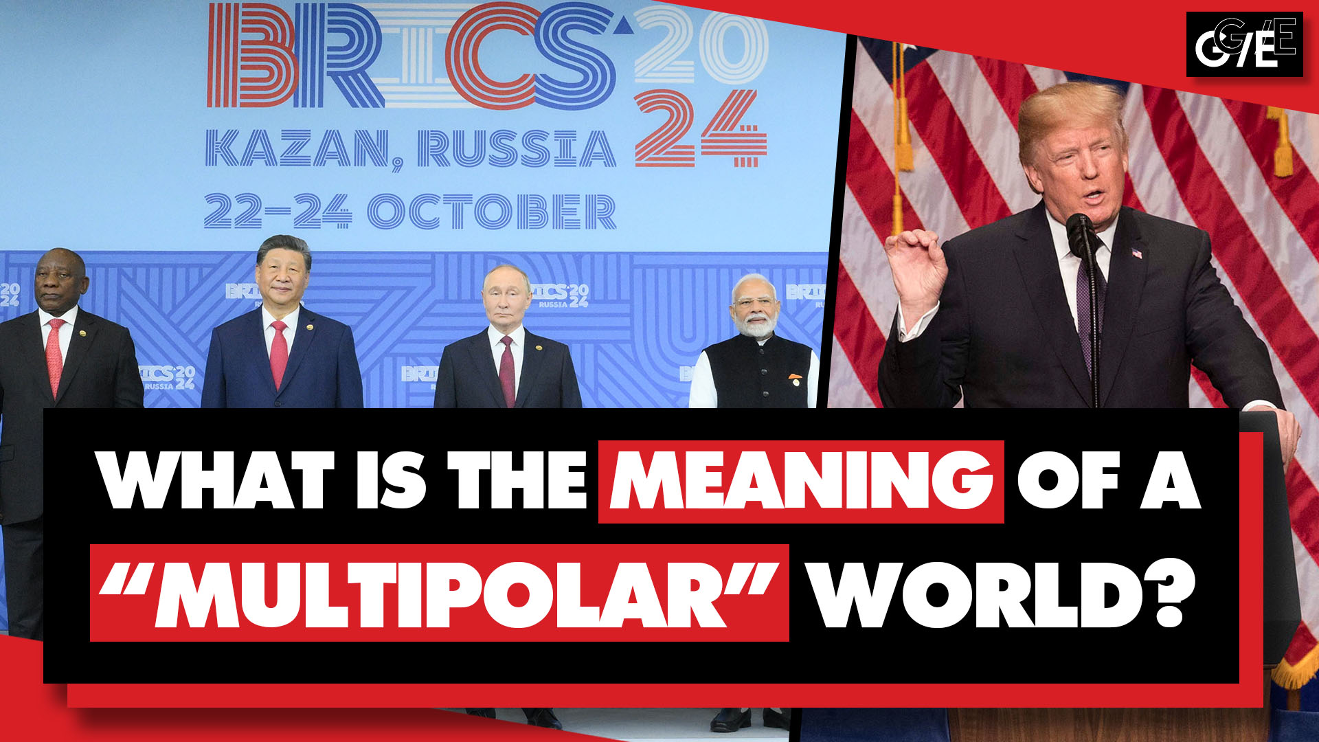 what is meaning of multipolar world trump