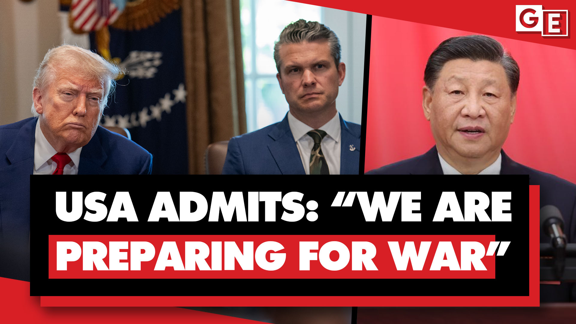 US military preparing war China Defense Secretary Pete Hegseth Trump