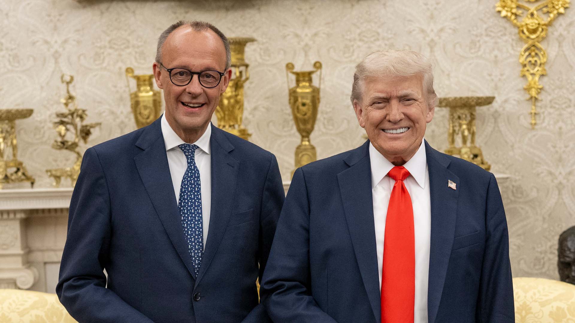 trump German Chancellor Friedrich Merz white house 2025